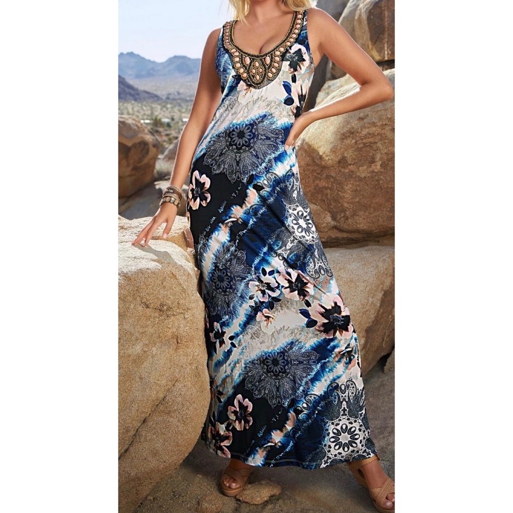 Boston Proper Maxi Dress Size Small